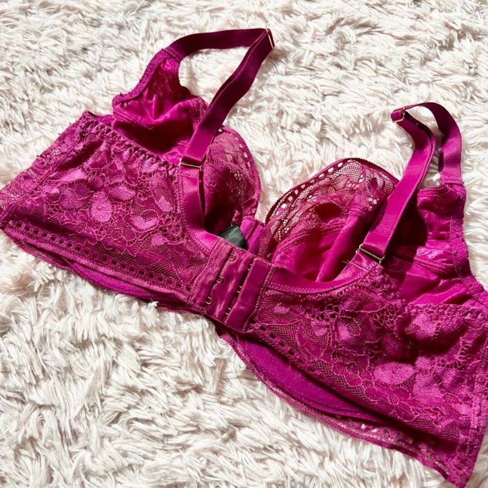 Lace Feminine Coquette Twee Balconette Bra Bravissimo 30DD Delicate Lingerie - Picture 5 of 7